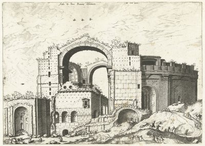Ansicht des Petersdoms in Rom von Johannes of Lucas van Doetechum (attributed to)