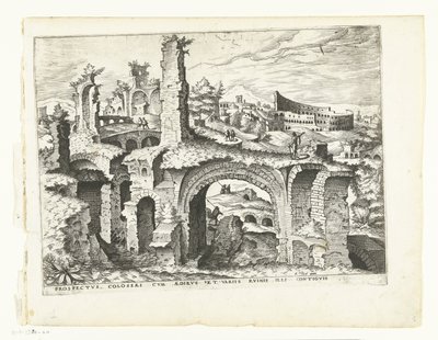Ansicht des Kolosseums von Johannes of Lucas van Doetechum (attributed to)