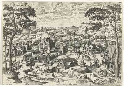 Landschaft mit dem heiligen Antonius von Johannes of Lucas van Doetechum