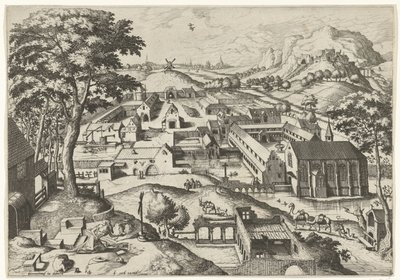Landschaft mit dem heiligen Hieronymus von Johannes of Lucas van Doetechum