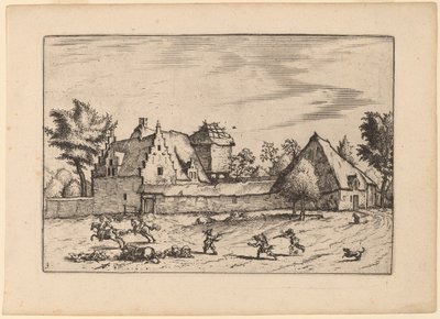 Höfe in einem Hof von Johannes van Doetechum, the Elder and Lucas
