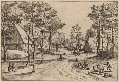 Dorfstraße von Johannes van Doetechum, the Elder and Lucas