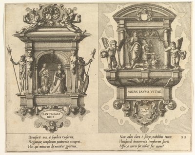 Cœnotaphiorum 22, 1563. Schöpfer: Johannes van Doetecum I, Lucas van Doetecum von Johannes and Lucas van Doetecum