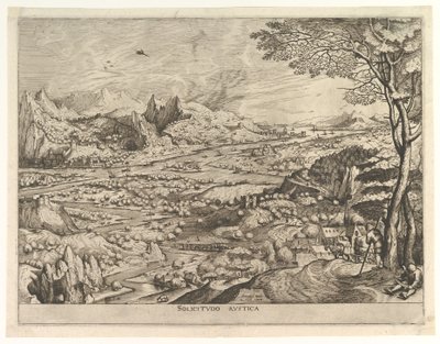Rustikale Besorgnis Solicitudo rustica aus Die großen Landschaften, ca. 1555-56 von Johannes van Doetecum I