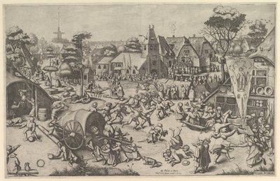 Die Kirmes des Heiligen Georg, ca. 1569, gedruckt 1601 von Johannes van Doetecum I