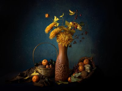 Goldenes Herbststillleben von John-Mei Zhong