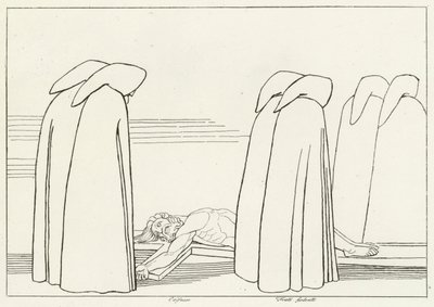 Heuchler, Inferno, Gesang 23 (Gravur) von John (after) Flaxman