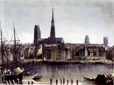 Ansicht von Rouen, aus 