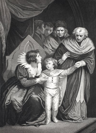 Elizabeth Woodville übergibt ihren Sohn von John (after) Opie