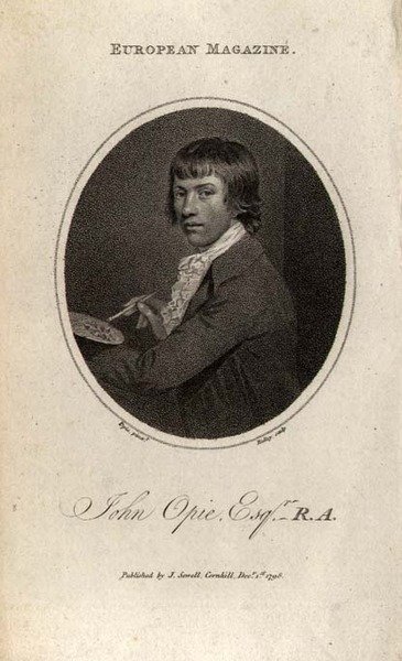 Porträt von John Opie (1761-1807), graviert von Ridley von John (after) Opie