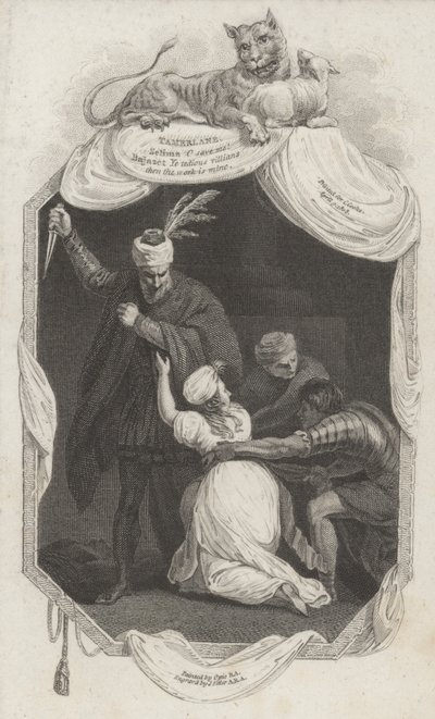 Szene aus Tamerlane von Nicholas Rowe (Gravur) von John (after) Opie