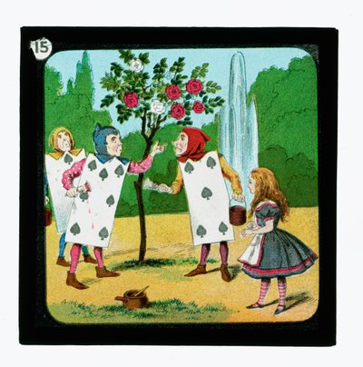 Alice im Wunderland, Farbige Laternenbilder von John (after) Tenniel