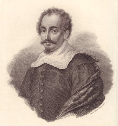 Porträt des italienischen Geographen Jacopo Cantelli (1643-1695), Kupferstich von Caterina Piotti-Pirola von Walter Charles Mills