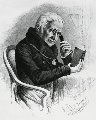 Porträt von Lorenzo Rondolini (1752-1844), italienischer Arzt und Schriftsteller, Zeichnung von Antonio Dall