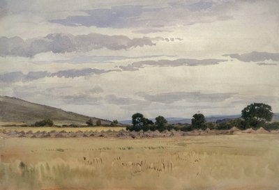 Landschaft mit Kornfeld von John Absolon