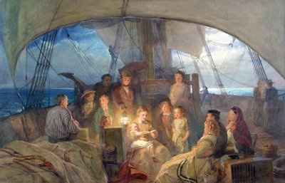 Wir segeln auf dem Ozean zu unserem Zuhause jenseits der Tiefe... von John Absolon