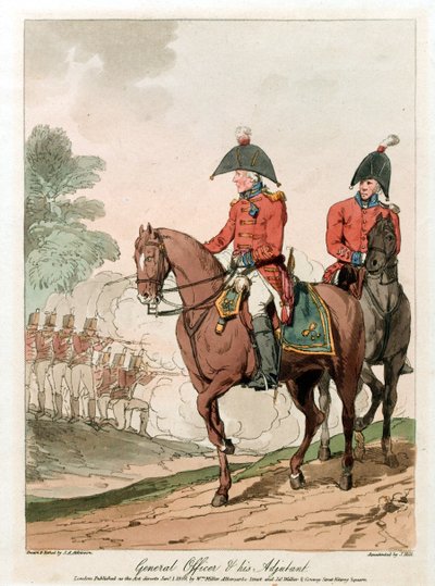 Generaloffizier und sein Adjutant von John Augustus (after) Atkinson