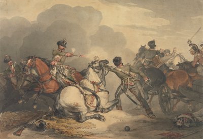 Eine Kampfszene von John Augustus Atkinson