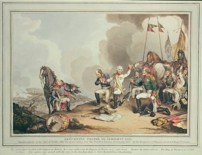 Dank an den Allmächtigen Gott, 1814 von John Augustus Atkinson