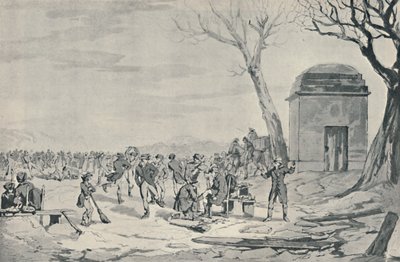 Schlittschuhlaufen im Hyde Park von John Augustus Atkinson