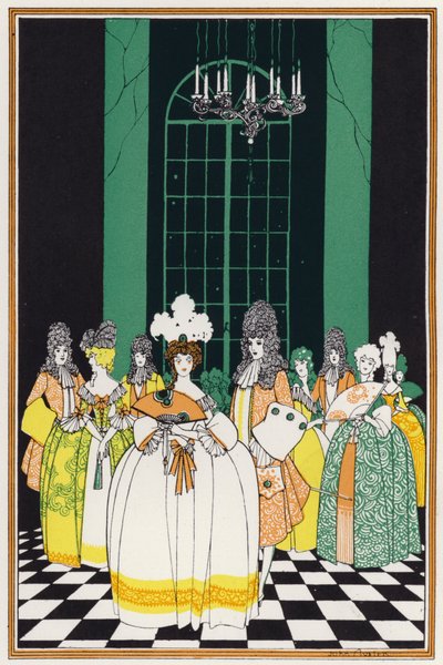 Illustration für "Rogues In Porcelain", Eine Sammlung von Gedichten aus dem 18. Jahrhundert von John Austen