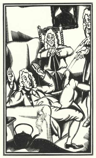 Illustration für Tristram Shandy von Laurence Sterne von John Austen