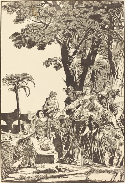 Das Auffinden des Moses von John Baptist Jackson after Veronese