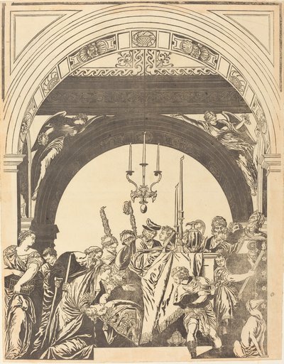 Die Darstellung im Tempel (Die Beschneidung) von John Baptist Jackson after Veronese