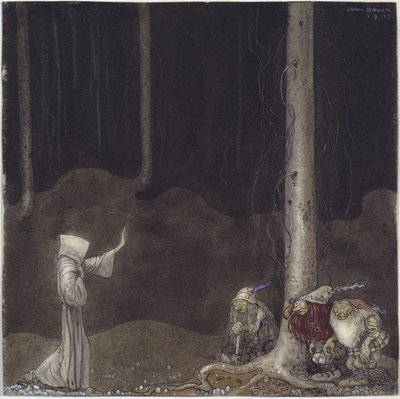 Bruder Martin und die drei Trolle von John Bauer