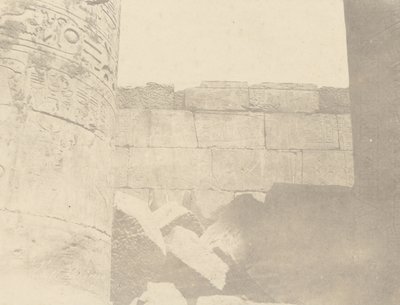 Karnak, Hypostylhalle, Nordwand (Innenseite) von John Beasly Greene