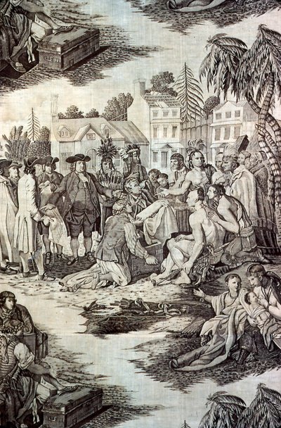 William Penns Vertrag mit den Indianern (Stoff) von John Boydell