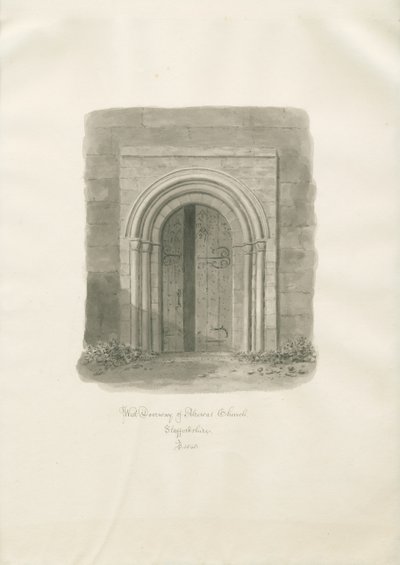 Alrewas Church - Westliches Portal von John Buckler