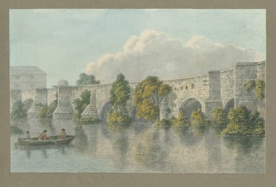Burton-upon-Trent Brücke und Stadt von John Buckler