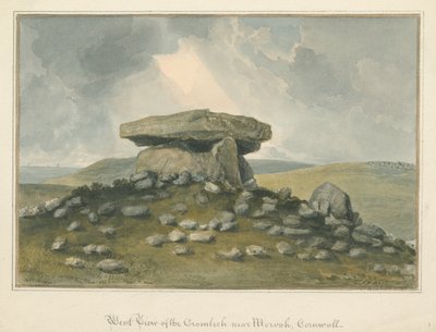 Cornwall - Morvah - "Der Cromlech", 1821 von John Buckler