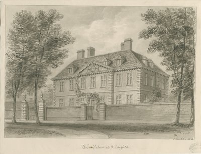 Lichfield - Bischofspalast in The Close von John Buckler
