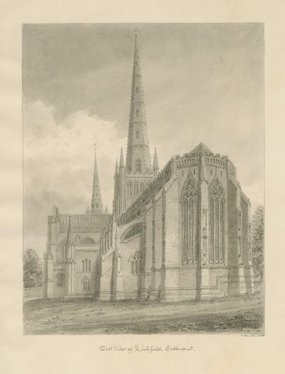 Lichfield Kathedrale - Ostansicht von John Buckler