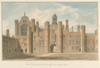 Middlesex - Hampton Court - Erster Innenhof von John Buckler