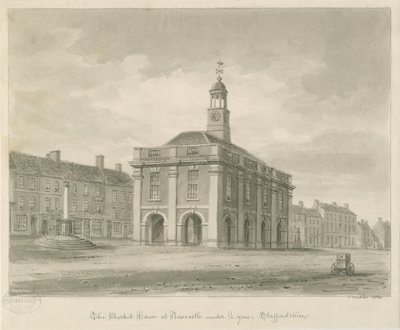 Newcastle-under-Lyme - Marktplatz von John Buckler