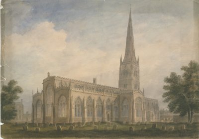 Nottinghamshire - Newark Kirche, 1809 von John Buckler