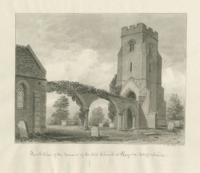 Rugeley Kirche (Alt) von John Buckler