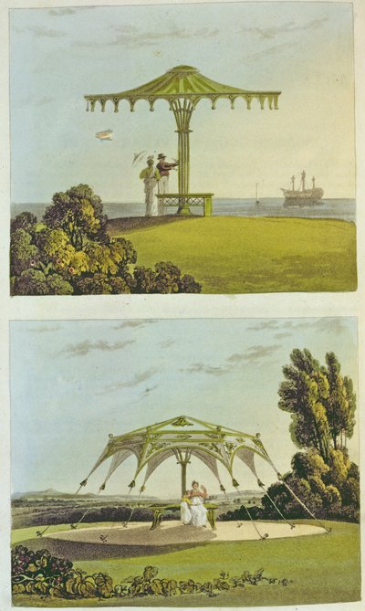 Zwei verzierte Gartenstühle aus 