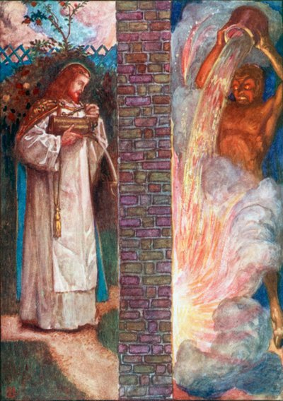 Christus und der Teufel von John Byam Liston Shaw