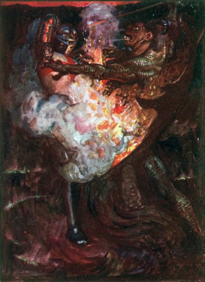 Christians Kampf mit Apollyon von John Byam Liston Shaw