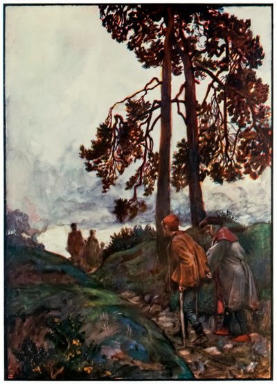 "Schwach und Bereit-zum-Halt bringen das Ende" aus "Die Pilgerreise von dieser Welt zu der zukünftigen Welt" von John Bunyan von John Byam Liston Shaw
