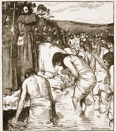 Die Taufe in Tara, Illustration aus 