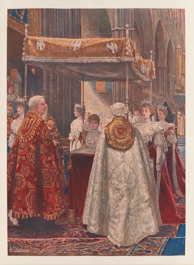 Die Salbung von Königin Alexandra von John Byam Liston Shaw