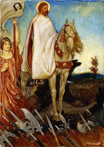 Es gibt einen großen Feldmarschall, mein Freund, der unsere Bataillone aufstellt; Lasst uns auf die Vorsehung vertrauen und in unseren Stationen bleiben und arbeiten von John Byam Liston Shaw