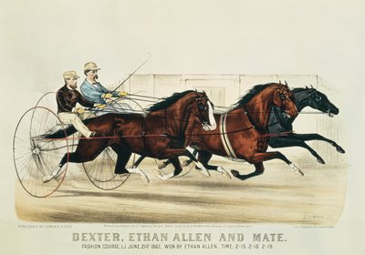 Dexter, Ethan Allen und Gefährte, veröffentlicht von Nathaniel Currier (1813-88) und James Merritt Ives (1824-95), 1874 von John Cameron