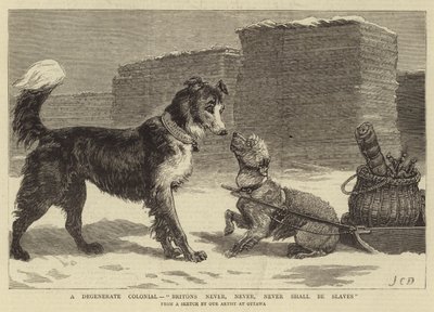 Ein degenerierter Kolonialer, Briten werden niemals Sklaven sein von John Charles Dollman