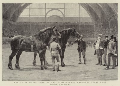 Die Shire Horse Show in der Agricultural Hall, das letzte Duell von John Charles Dollman